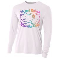 Me And Karma Vibe Like That Karma Kitty Cat Cooling Performance Long Sleeve Crew