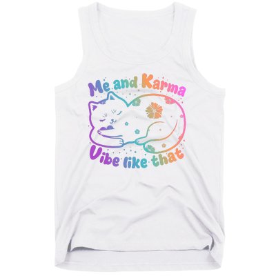 Me And Karma Vibe Like That Karma Kitty Cat Tank Top