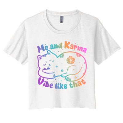 Me And Karma Vibe Like That Karma Kitty Cat Crop Top