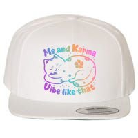Me And Karma Vibe Like That Karma Kitty Cat Wool Snapback Cap