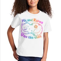 Me And Karma Vibe Like That Karma Kitty Cat Kids T-Shirt