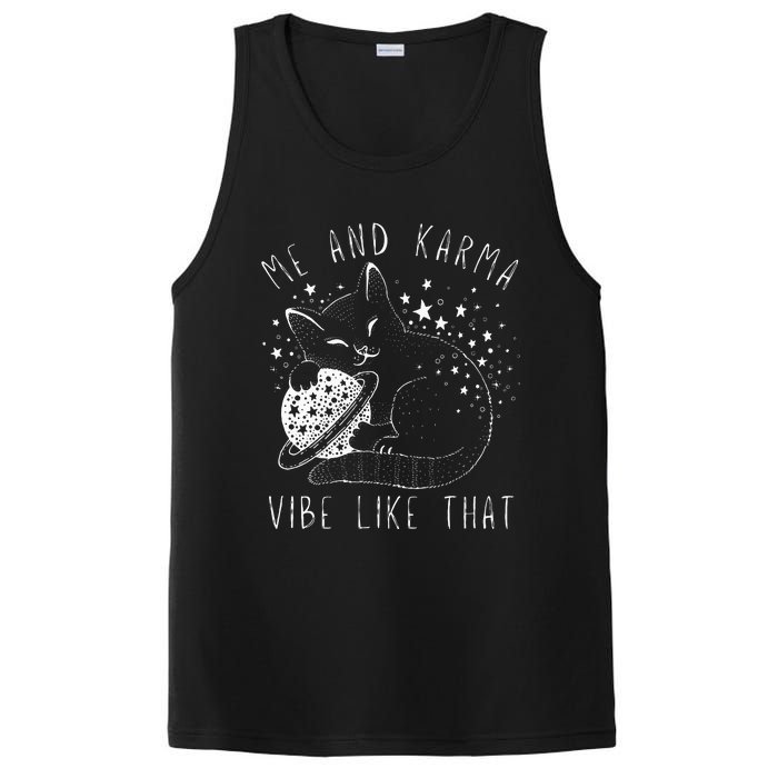 Me and Karma Vibe Cat Lover Vibes PosiCharge Competitor Tank