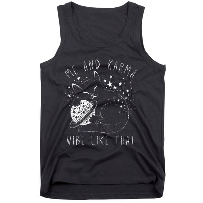 Me and Karma Vibe Cat Lover Vibes Tank Top