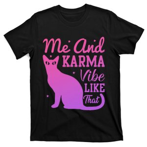 Me And Karma Vibe Lazy Cat T-Shirt