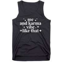 Me and Karma Vibe Like That funny halloween Tank Top