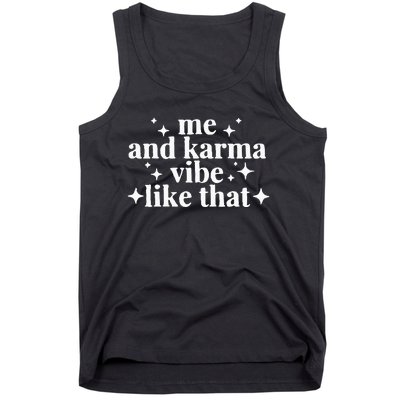 Me and Karma Vibe Like That funny halloween Tank Top