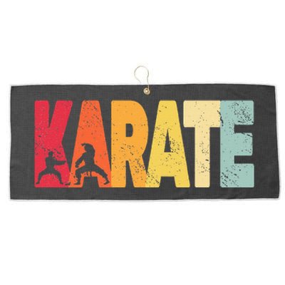 Martial Arts Karate Large Microfiber Waffle Golf Towel