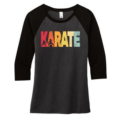 Martial Arts Karate Women's Tri-Blend 3/4-Sleeve Raglan Shirt