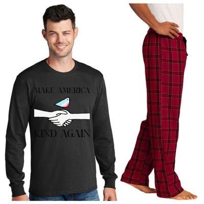 Make America Kind Again Gift Long Sleeve Pajama Set