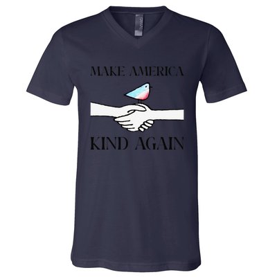 Make America Kind Again Gift V-Neck T-Shirt