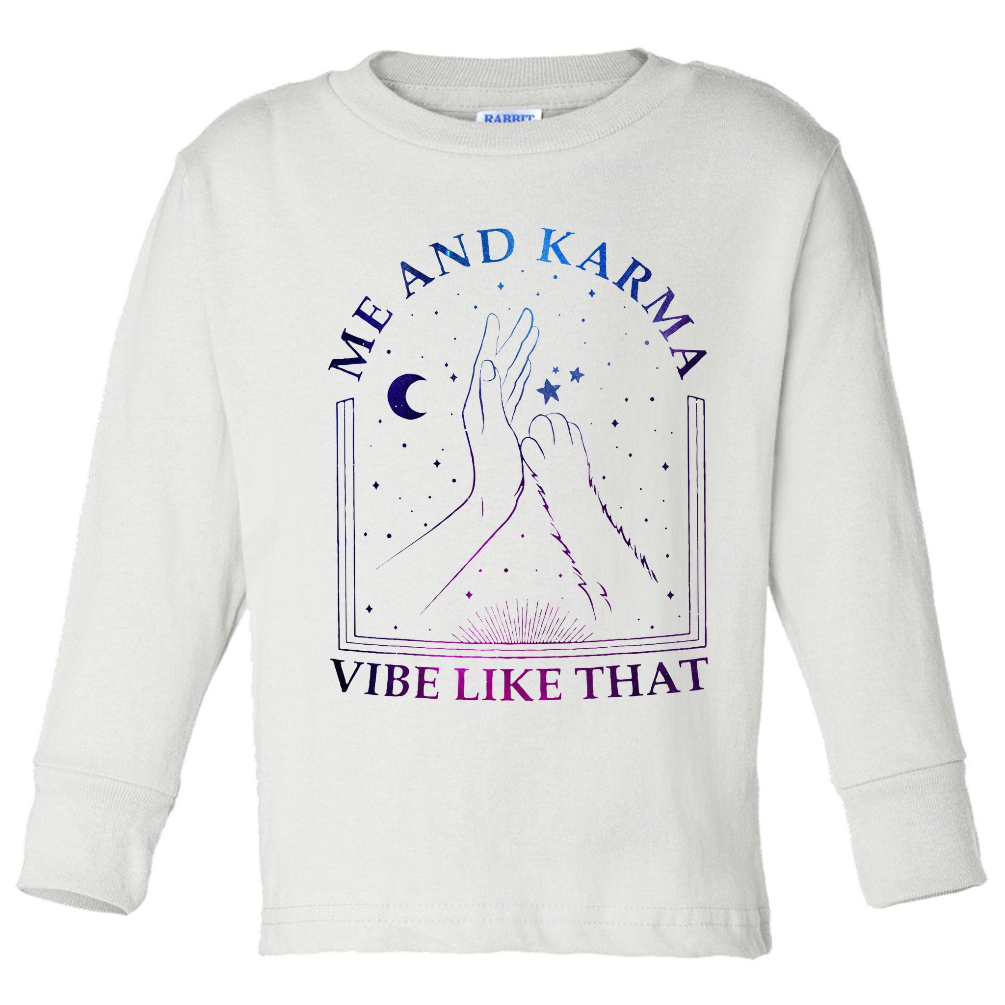 Me And Karma Vibe Like That Meet Me At Midnight Toddler Long Sleeve Shirt
