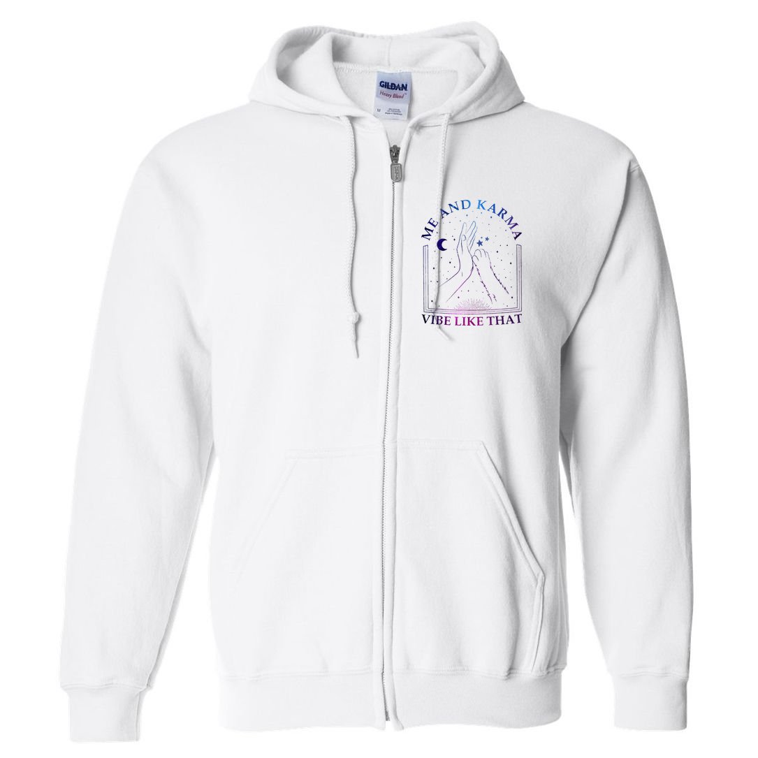 Me And Karma Vibe Like That Meet Me At Midnight Full Zip Hoodie