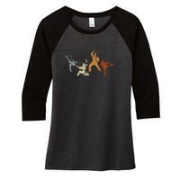 Martial Arts Karate Women's Tri-Blend 3/4-Sleeve Raglan Shirt