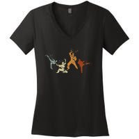 Martial Arts Karate Women's V-Neck T-Shirt