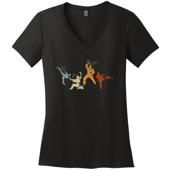 Martial Arts Karate Women's V-Neck T-Shirt