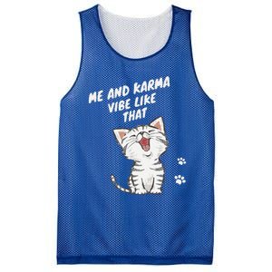 Me And Karma Vibe Like That Funny Groovy Hippie Flower Retro Mesh Reversible Basketball Jersey Tank