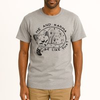 Me An Karma Vibe Like That Funny Lazy Cat Tall T-Shirt