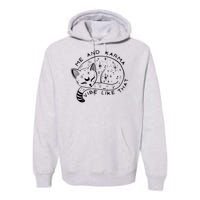 Me An Karma Vibe Like That Funny Lazy Cat Premium Hoodie