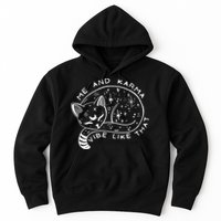 Me An Karma Vibe Like That Funny Lazy Cat Hoodie