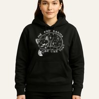 Me An Karma Vibe Like That Funny Lazy Cat Hoodie