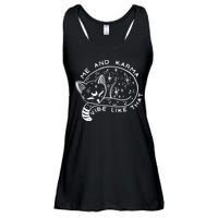 Me An Karma Vibe Like That Funny Lazy Cat Ladies Essential Flowy Tank