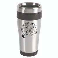Me An Karma Vibe Like That Funny Lazy Cat 16oz Travel Tumbler