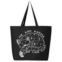 Me An Karma Vibe Like That Funny Lazy Cat 25L Jumbo Tote