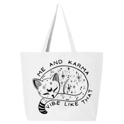 Me An Karma Vibe Like That Funny Lazy Cat 25L Jumbo Tote