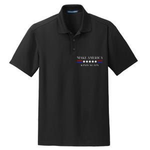 Make America Kind Again Gift Dry Zone Grid Polo