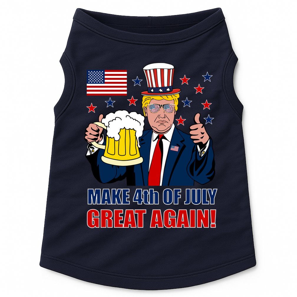 Make 4th Of July Great Again Doggie Tank