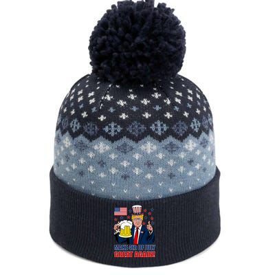 Make 4th Of July Great Again The Baniff Cuffed Pom Beanie