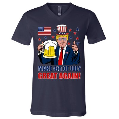 Make 4th Of July Great Again V-Neck T-Shirt