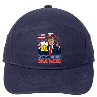 Make 4th Of July Great Again 7-Panel Snapback Hat