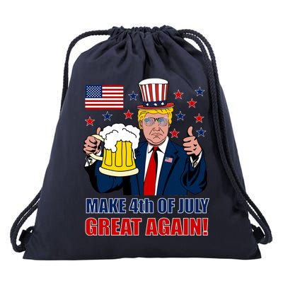 Make 4th Of July Great Again Drawstring Bag