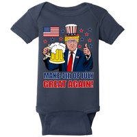Make 4th Of July Great Again Baby Bodysuit