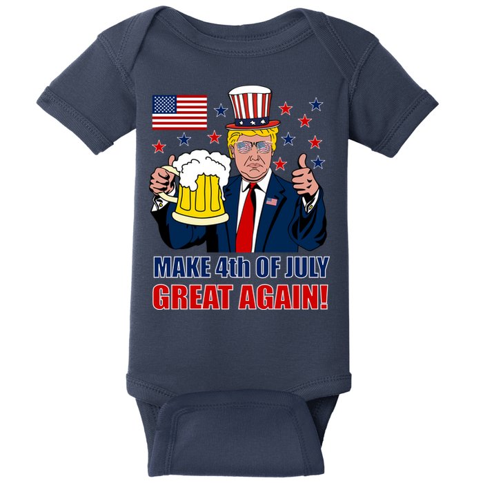 Make 4th Of July Great Again Baby Bodysuit
