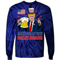 Make 4th Of July Great Again Tie-Dye Long Sleeve Shirt