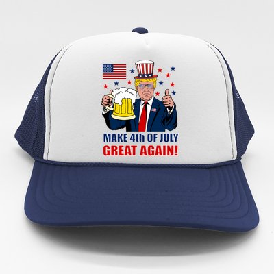 Make 4th Of July Great Again Trucker Hat