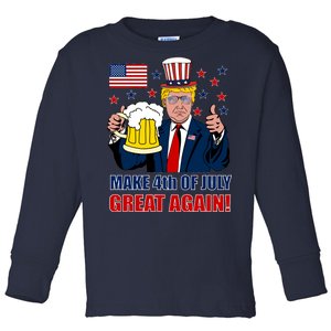 Make 4th Of July Great Again Toddler Long Sleeve Shirt