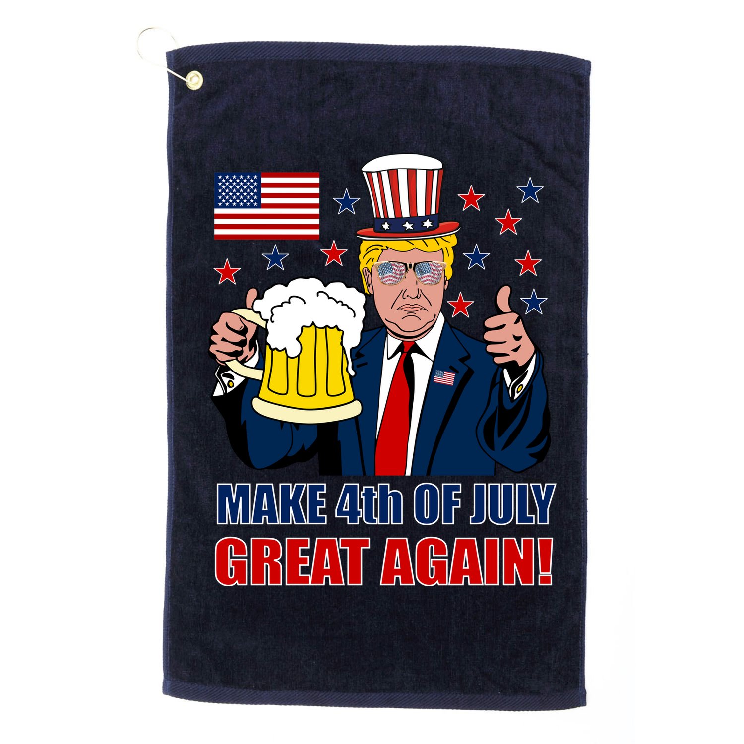 Make 4th Of July Great Again Golf Towel