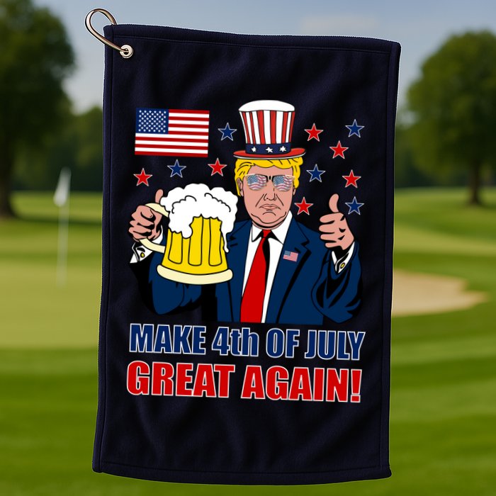 Make 4th Of July Great Again Golf Towel