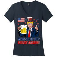 Make 4th Of July Great Again Women's V-Neck T-Shirt