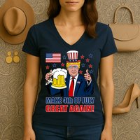 Make 4th Of July Great Again Women's V-Neck T-Shirt