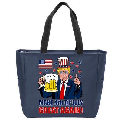 Make 4th Of July Great Again Zip Tote Bag