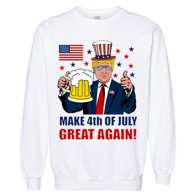 Make 4th Of July Great Again Garment-Dyed Sweatshirt