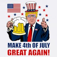 Make 4th Of July Great Again Garment-Dyed Sweatshirt
