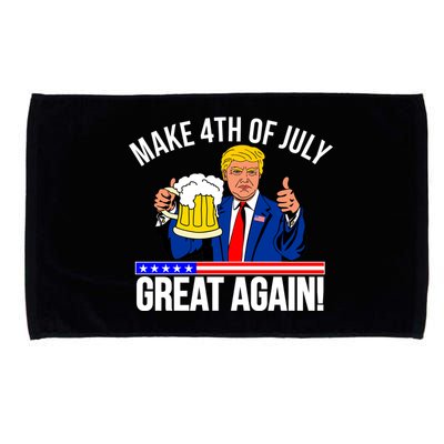 Make 4th of July Great Again! Donald Trump Beer USA Microfiber Hand Towel