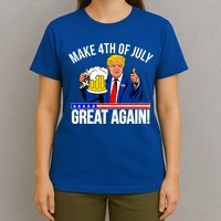 Make 4th of July Great Again! Donald Trump Beer USA T-Shirt