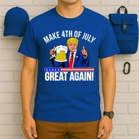 Make 4th of July Great Again! Donald Trump Beer USA T-Shirt