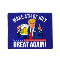 Make 4th of July Great Again! Donald Trump Beer USA Mousepad